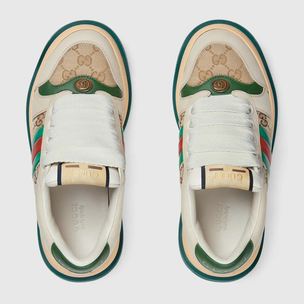 P660 Original item Private mold opening Gucci New Screener series Couple model Chubby Bread shoes Small dirty shoes Fatty Double G Casual sneakers Original purchase Development Original purchase Development Screener series sneakers are inspired by the classic sneakers of the 1970s. They are named after the defensive action in sports. They are decorated with striped webbing on the side and embellished with retro Gucci logos. These sneakers are made of GG canvas. Purple leather details add depth to the piece with sharp contrast, and the details are fuller. Exquisitely packaged at the delivery counter. Fabric: Original imported cowhide + double G fabric. Lining: Original customized sheep lining. Sole: Original molded TPU outsole. Sole thickness: 6CM. Size: Women's 35-40 / Men's 39-44.